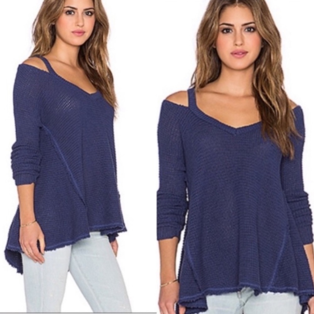 Free People NWOT❗️Moonshine Cold Shoulder Sweater